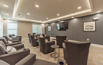 Theater roomat Covington Crossings 55+ Senior Living, Covington